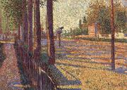 Paul Signac The Railway at Bois-Colombes painting
